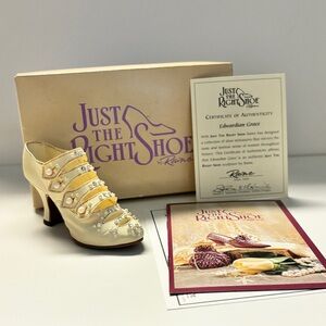 Miniature Shoe “Edwardian Grace” by Raine “ Just The Right Shoe”
